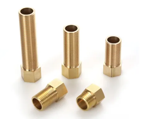 Adaptador de latón con boquilla hexagonal, accesorios de tubería hembra/macho